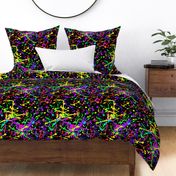 Bright abstract colorful splatter