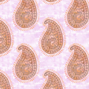 Mora paisley peach LARGE