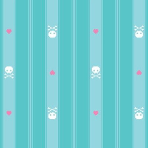 8bit Skull Stripes