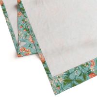 Peach Roses Chintz