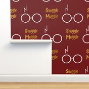 wizard glasses - maroon 