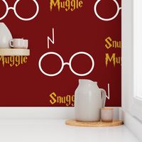 wizard glasses - maroon 