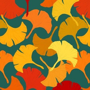 Autumn Ginkgo Leaves