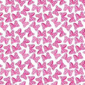 Polka Dot Bows Pink Small