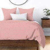 Red and pink checkered plaid, H
