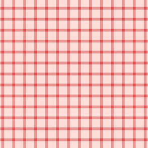 Red and pink checkered plaid, H