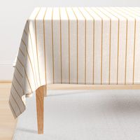 2 inch // golden tan thin stripes on natural taupe linen look texture