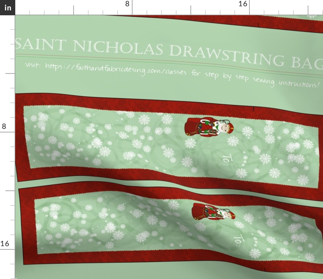 Saint Nicholas Drawstring Bags