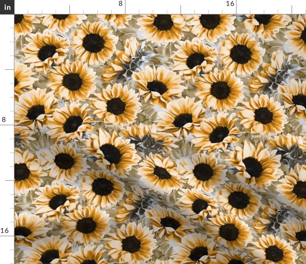 Dreamy Autumn Sunflowers - small