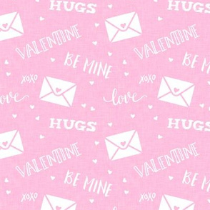 valentine - hearts - letters love - pink  - LAD19