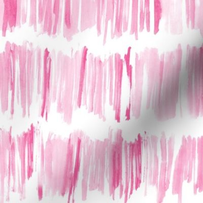 Watercolor blush pink brush stroke stripes • painted abstract