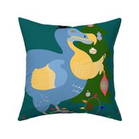 Christmas bird cushion