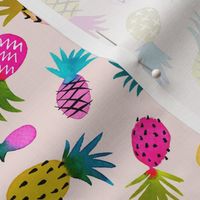 Pineapple Fun Whimsical / Blush / Small Scale