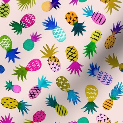 Pineapple Fun Whimsical / Blush / Small Scale