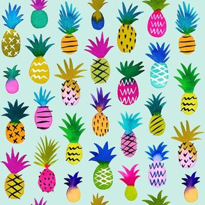 Pineapple Fun / Mint / Small Scale