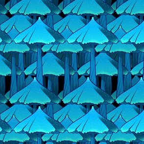 Blue Diagonal Mushroom