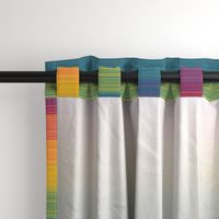Rainbow Paint Brush Barcode - X Stripes