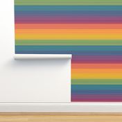 Rainbow Paint Brush Barcode - X Stripes