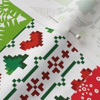 patchwork christmas pattern