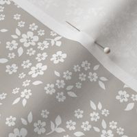 whimsy floral warm gray