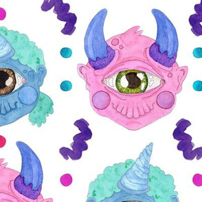 Pastel Cyclops Cuties light large scale