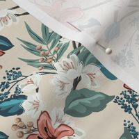 Carnation Chintz - Beige