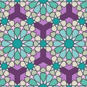 Geometric Pattern: Arabic Tiles: Summer