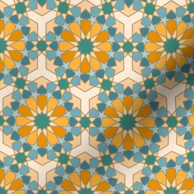 Geometric Pattern: Arabic Tiles: Lily