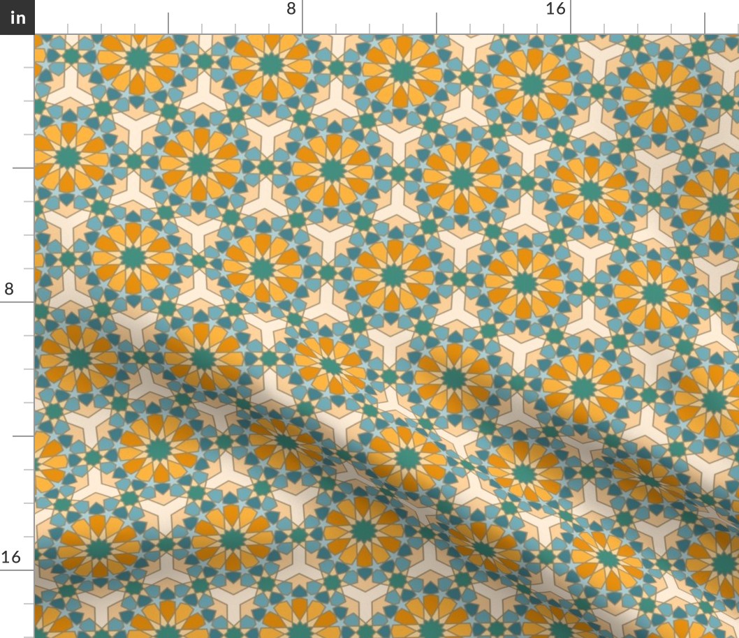 Geometric Pattern: Arabic Tiles: Lily
