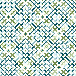 Geometric green_blue_white 044