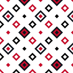 Geometric red_black_white_085