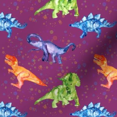 Dinosaur Party- Purple