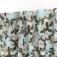 Gardenia chintz - ice blue