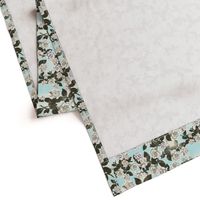 Gardenia chintz - ice blue