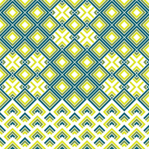 Geometric green_blue_yellow 066