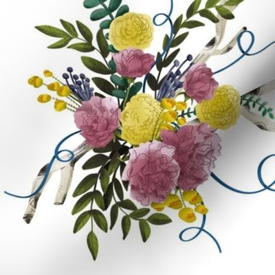 Floral Bouquet - Softer Colours