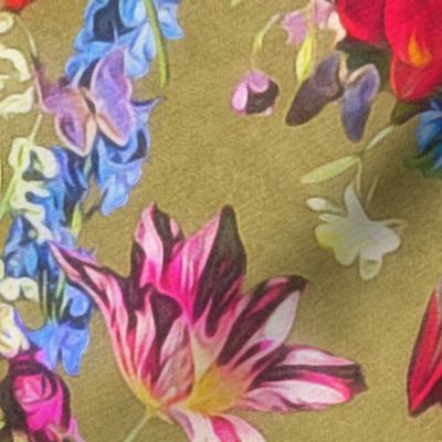 tulip chintz gold