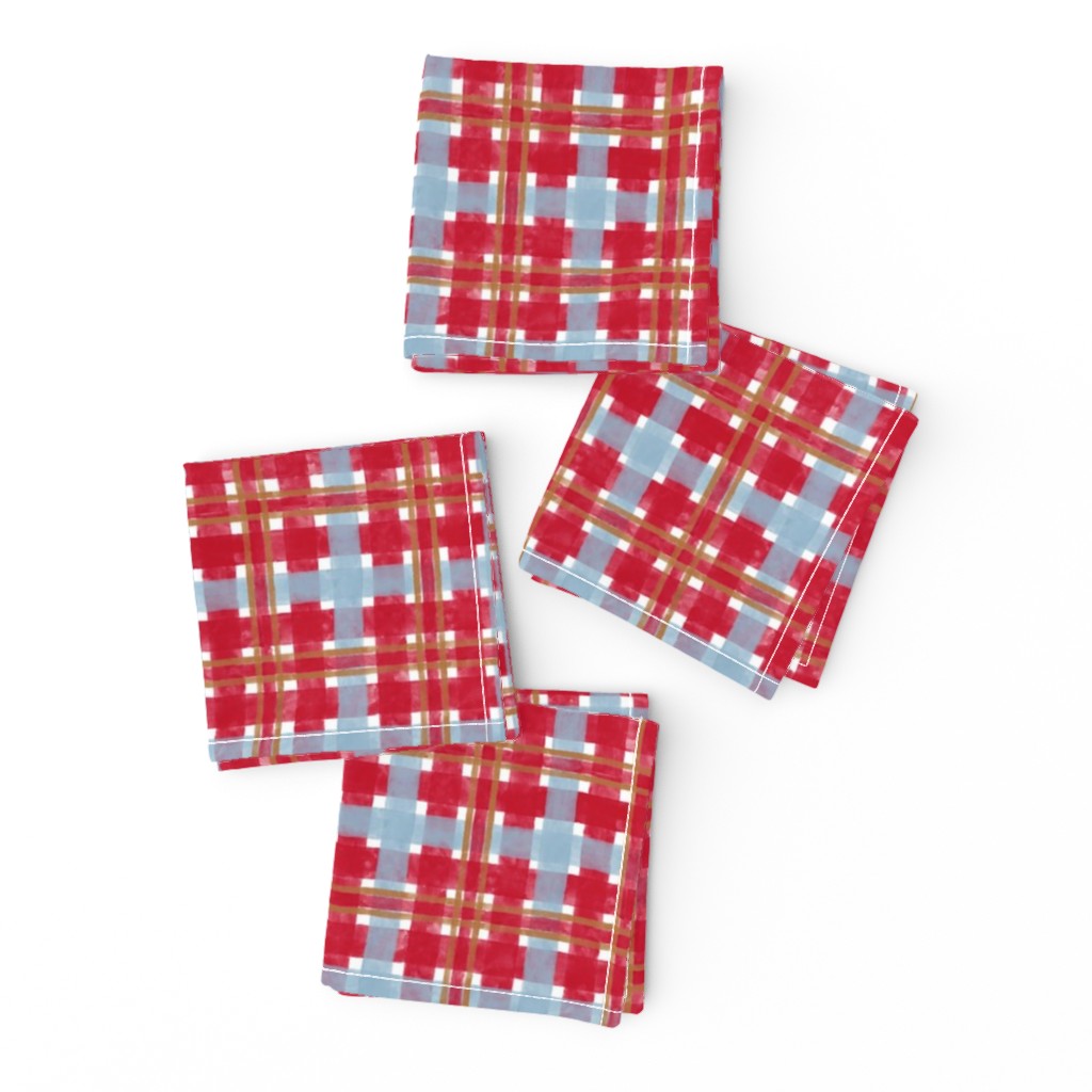 Winter Plaid (red-dusty-bronze) 5”