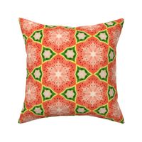 Geometric watermelon kaleidoscope