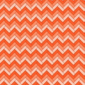 Geometric Pattern: Herringbone: Orange