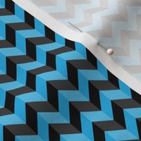 Geometric Pattern: Chevron: Dark/Blue