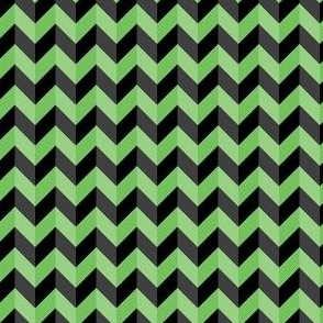 Geometric Pattern: Chevron: Dark/Green