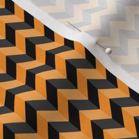 Geometric Pattern: Chevron: Dark/Orange