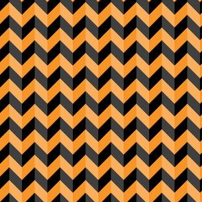 Geometric Pattern: Chevron: Dark/Orange