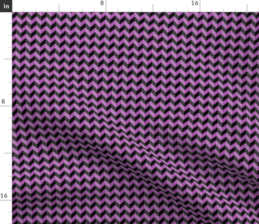Geometric Pattern: Chevron: Dark/Purple