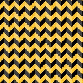 Geometric Pattern: Chevron: Dark/Yellow