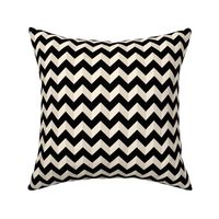 Geometric Pattern: Chevron: Dark/Black/Cream