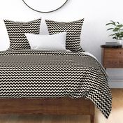 Geometric Pattern: Chevron: Dark/Black/Cream