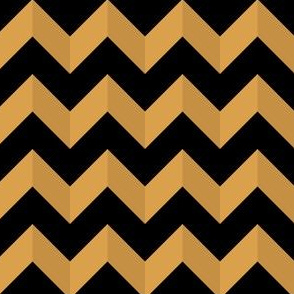 Geometric Pattern: Chevron: Dark/Gold/Black