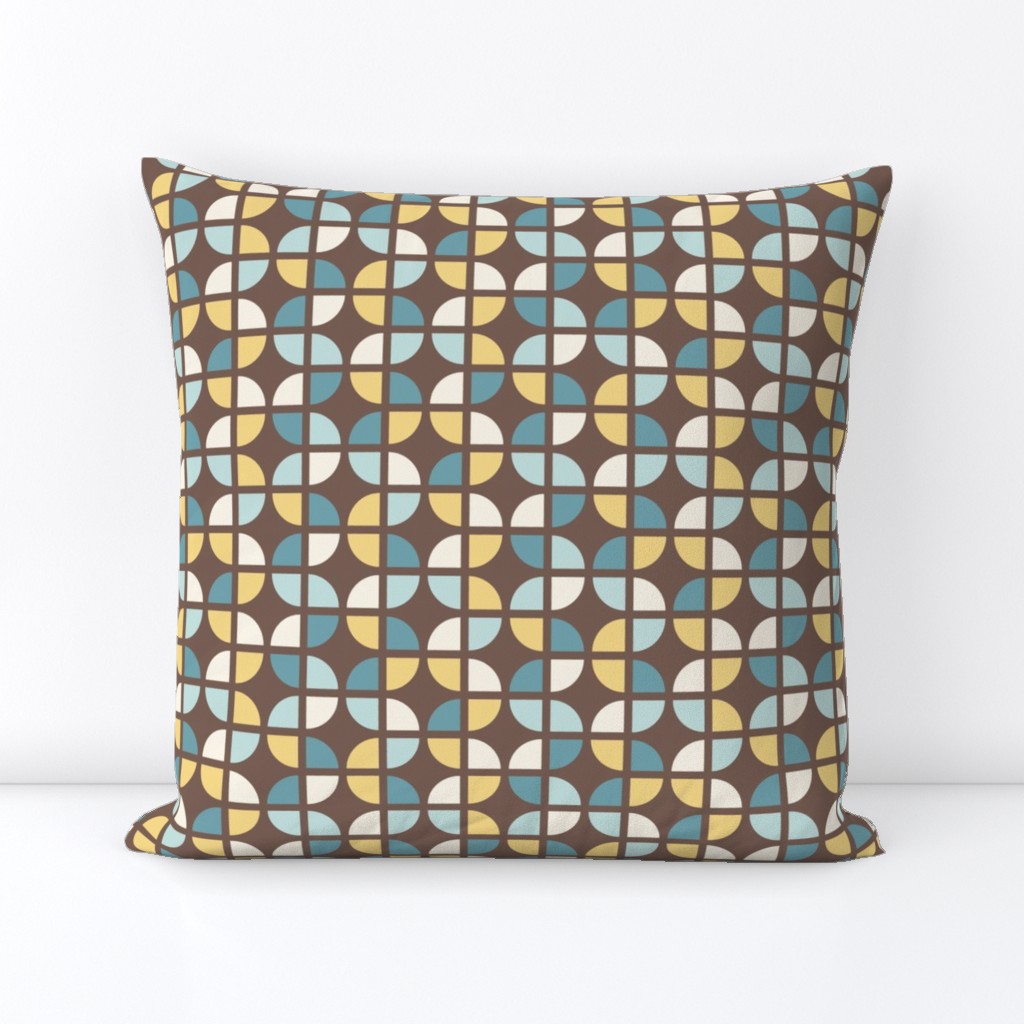 Geometric Pattern: Quarter Circle: Autumn